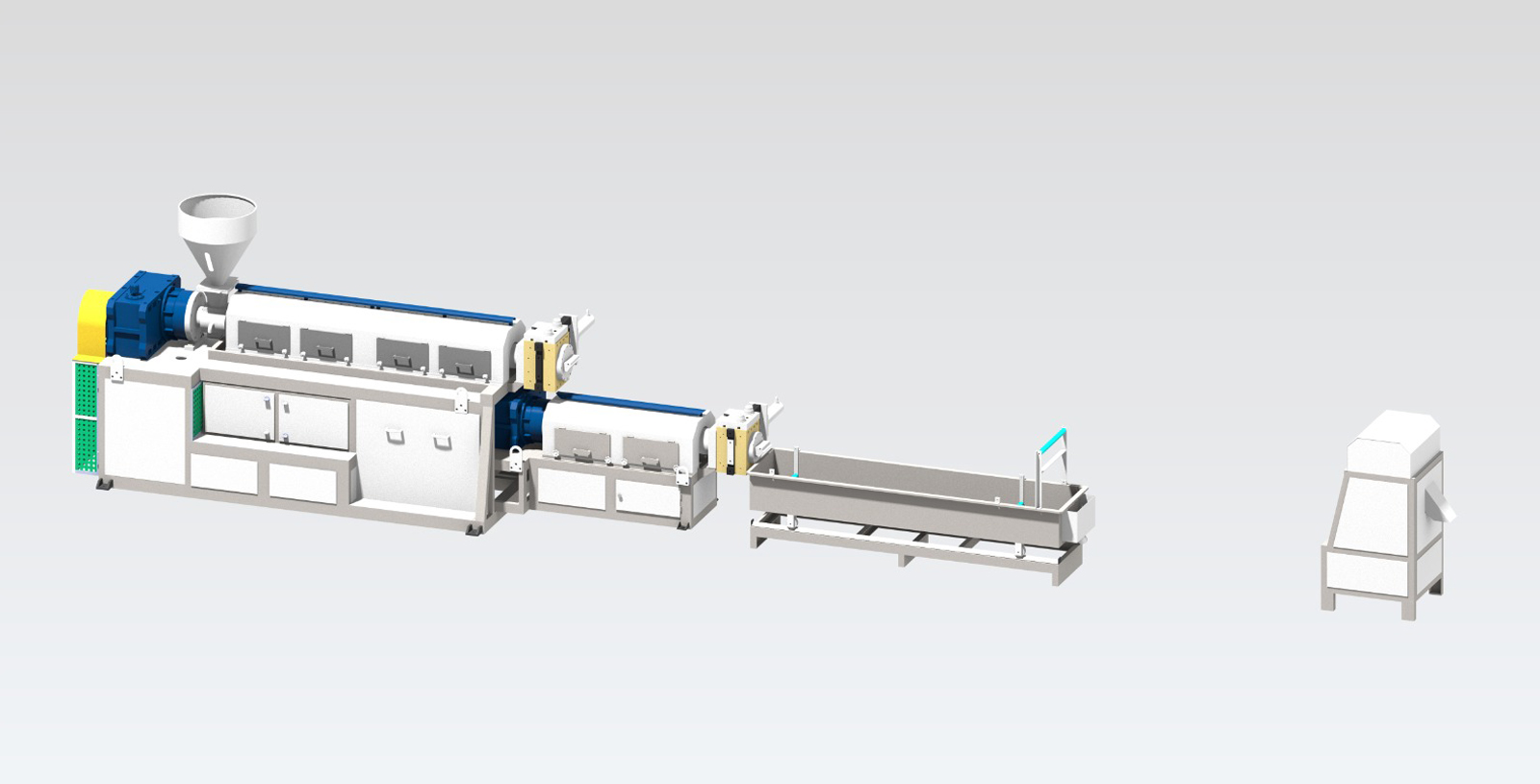 Mother Baby Plastic Recycling Machine